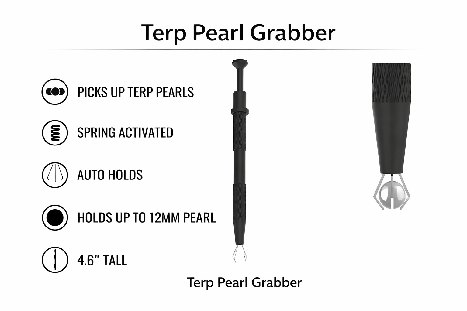 Terp Pearl Grabber Easily pickup and handle terp pearls for dabbing with the terp pearl grabber tool