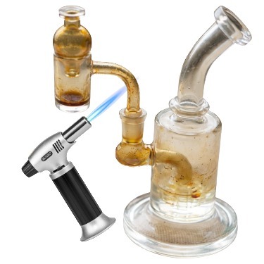 the part of the banger to be slightly heated when a banger is stuck within a dab rig.